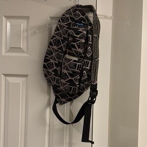 Kavu Black & Blue Logo Geometric Sling